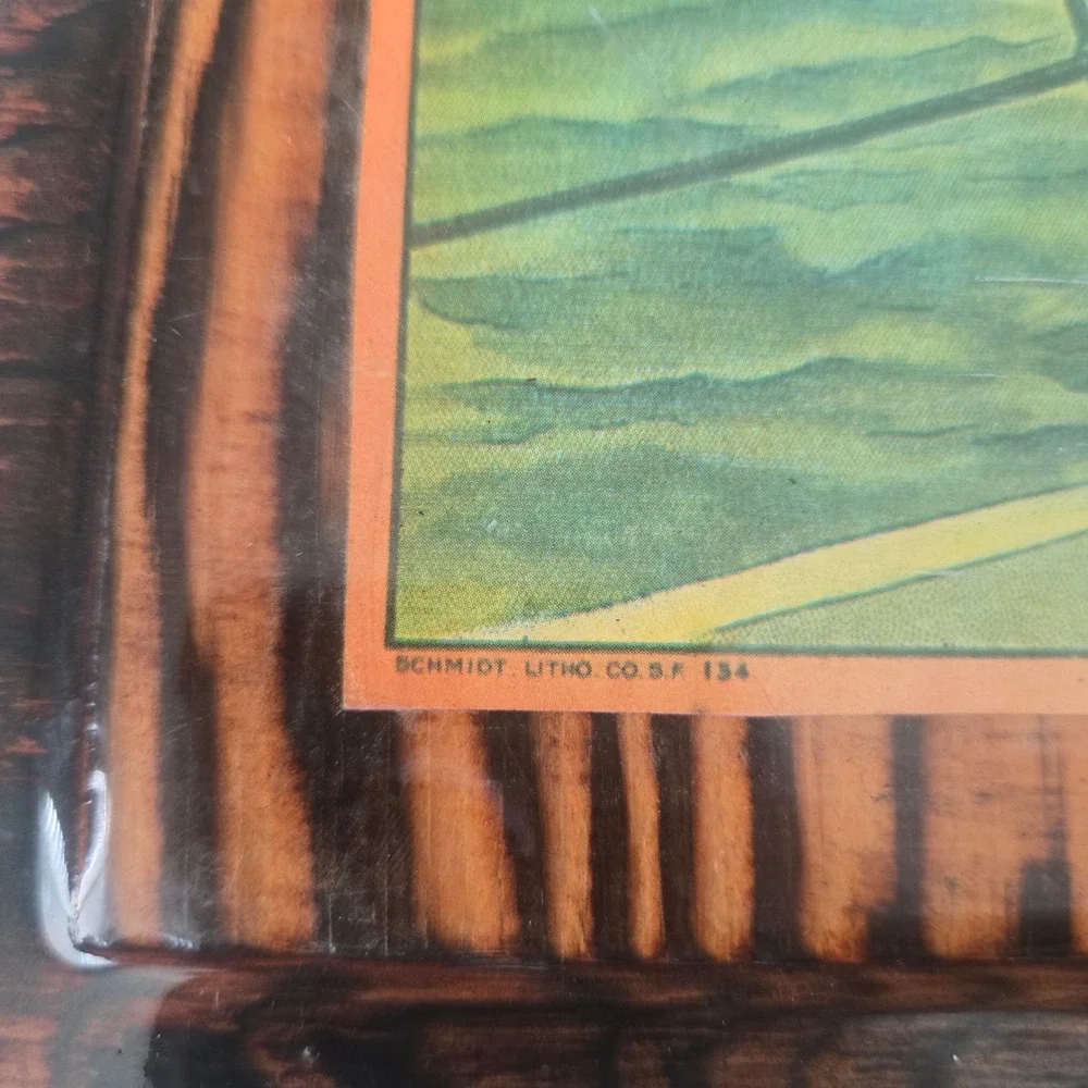 Regatta Brand Vintage Nautical Wood Plaque Wall Art Schmidt Litho Co SF 134